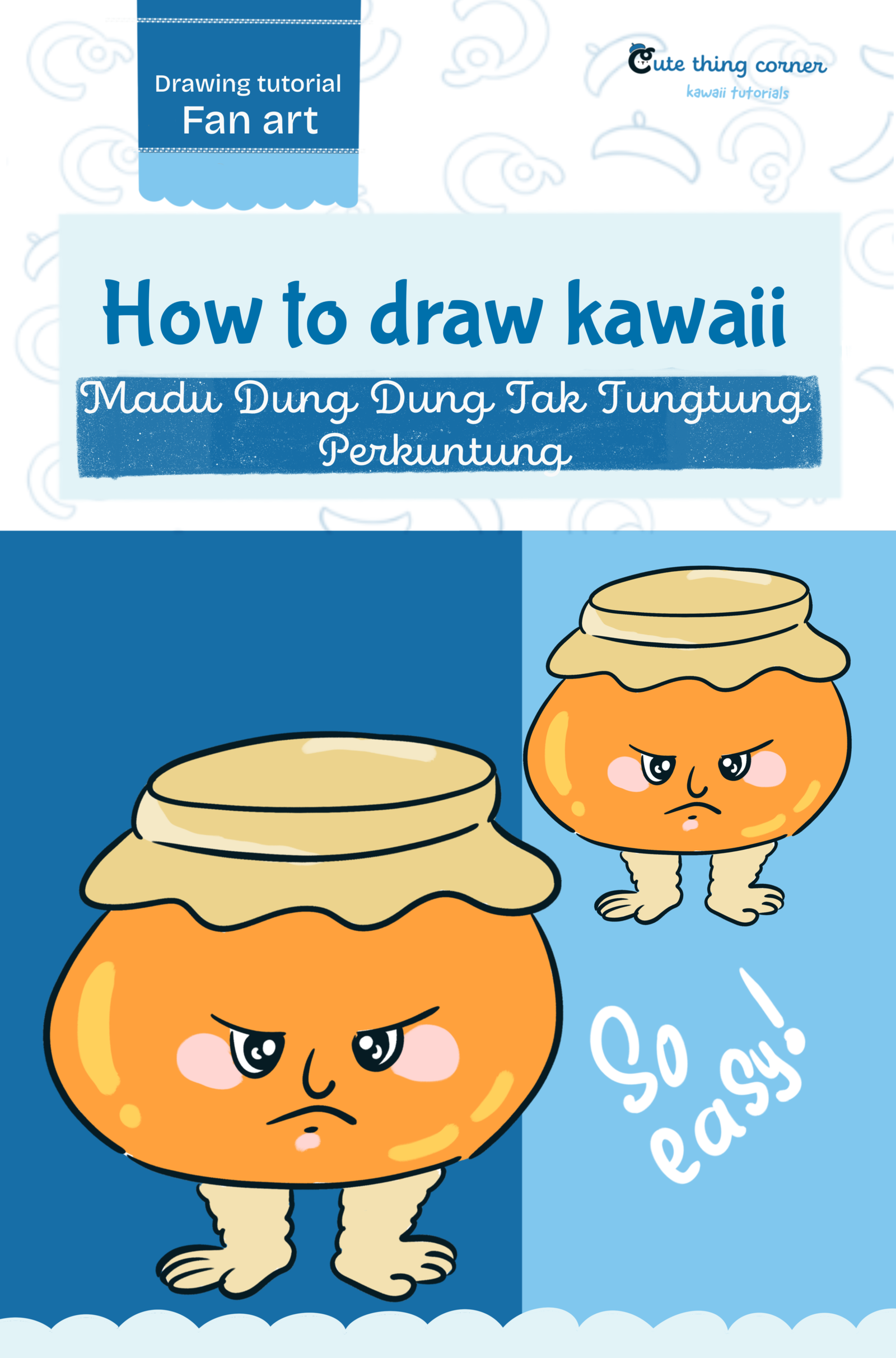 How To Draw Madu Dung Dung Tak Tungtung Perkuntung | Easy Step-by-Step Drawing Tutorial