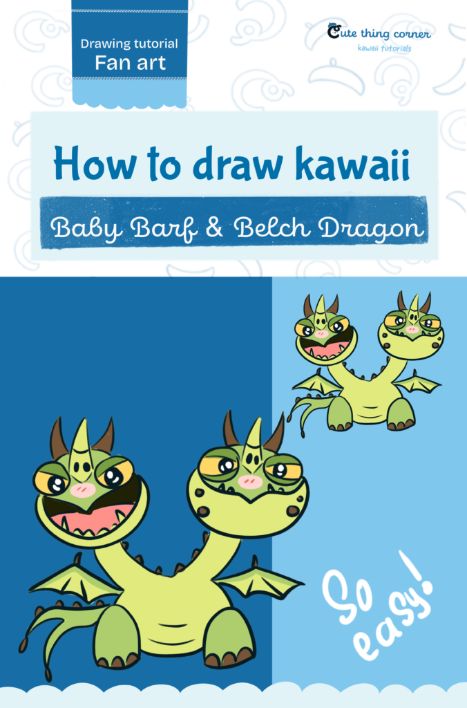How to Draw Baby Barf & Belch Dragon | Easy Step-by-Step Drawing Tutorial