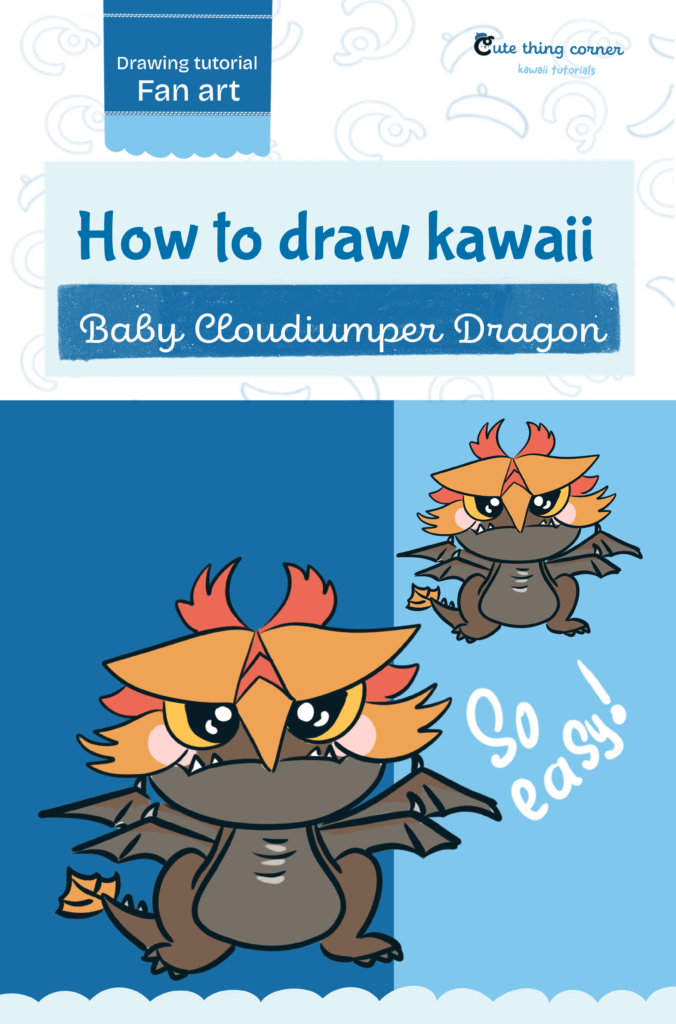 How to Draw Baby Cloudjumper Dragon | Easy Step-by-Step Drawing Tutorial