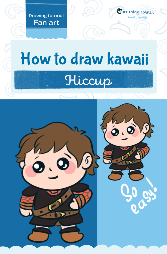 How to Draw Cute Hiccup Chibi | Easy Step-by-Step Drawing Tutorial