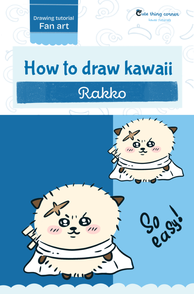 How to Draw Cute Rakko from Chiikawa | Easy Step-by-Step Drawing Tutorial