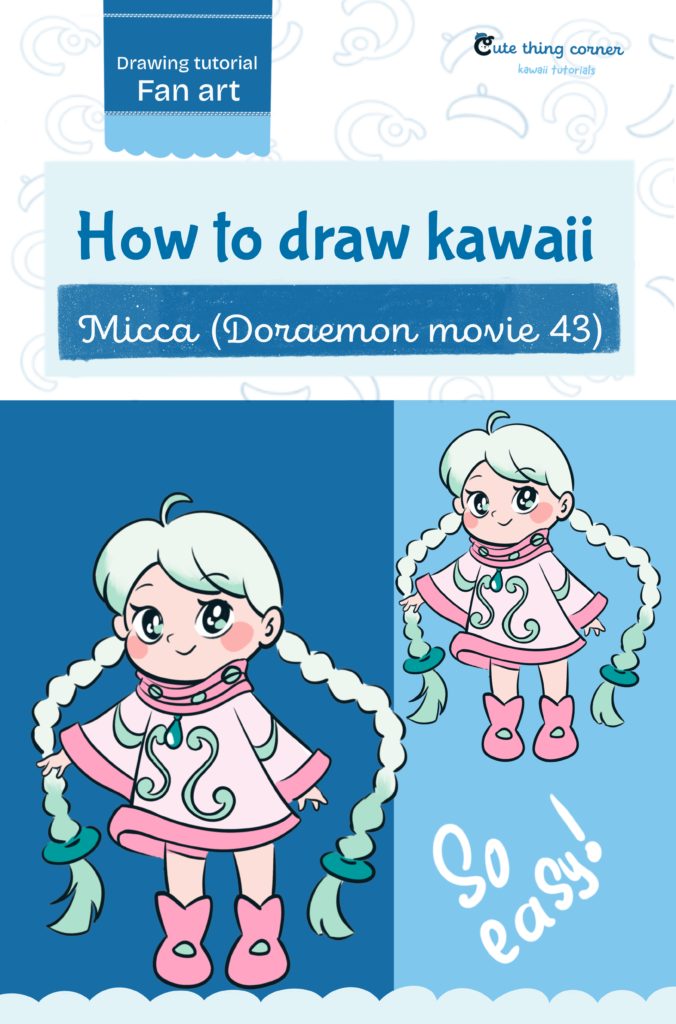 How to Draw Kawaii Micca (Doraemon Movie 43) | Easy Step-by-Step Drawing Tutorial