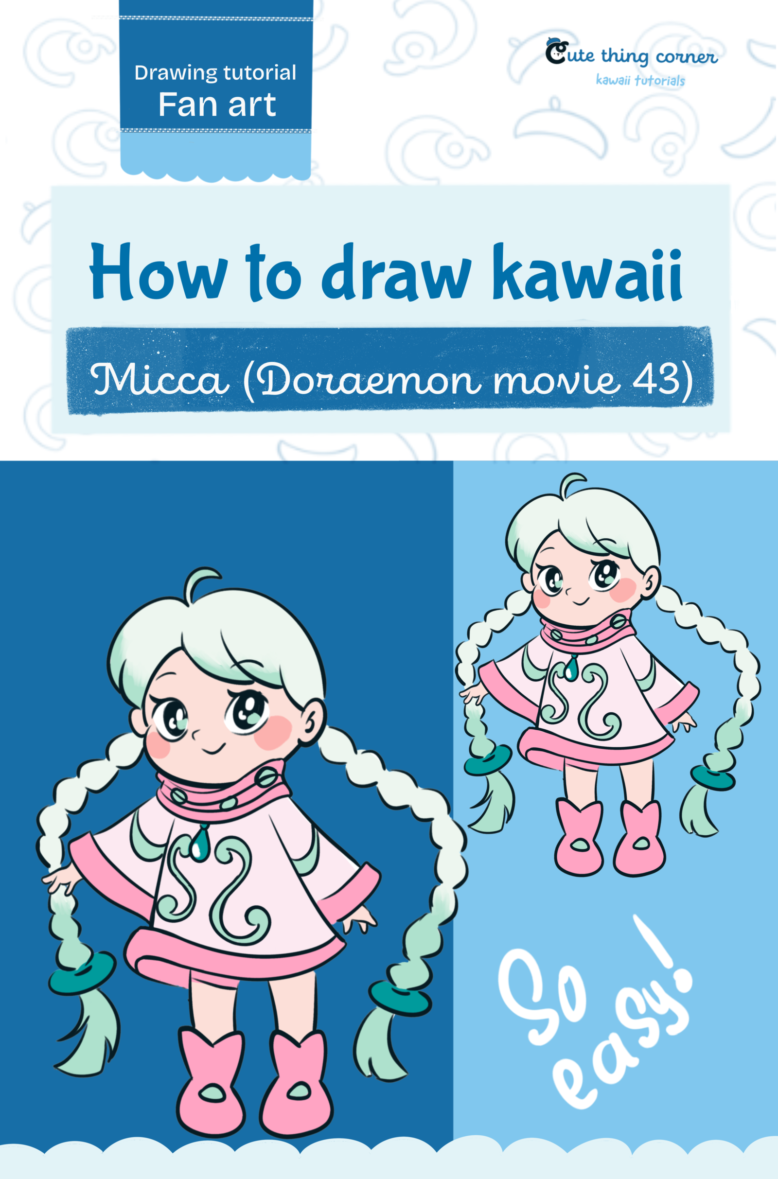 How to Draw Kawaii Micca (Doraemon Movie 43) | Easy Step-by-Step Drawing Tutorial