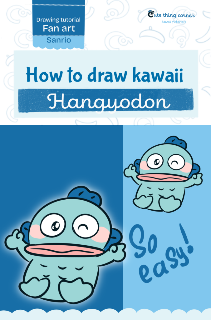 How to Draw Cute Hangyodon – Easy Step-by-Step Tutorial