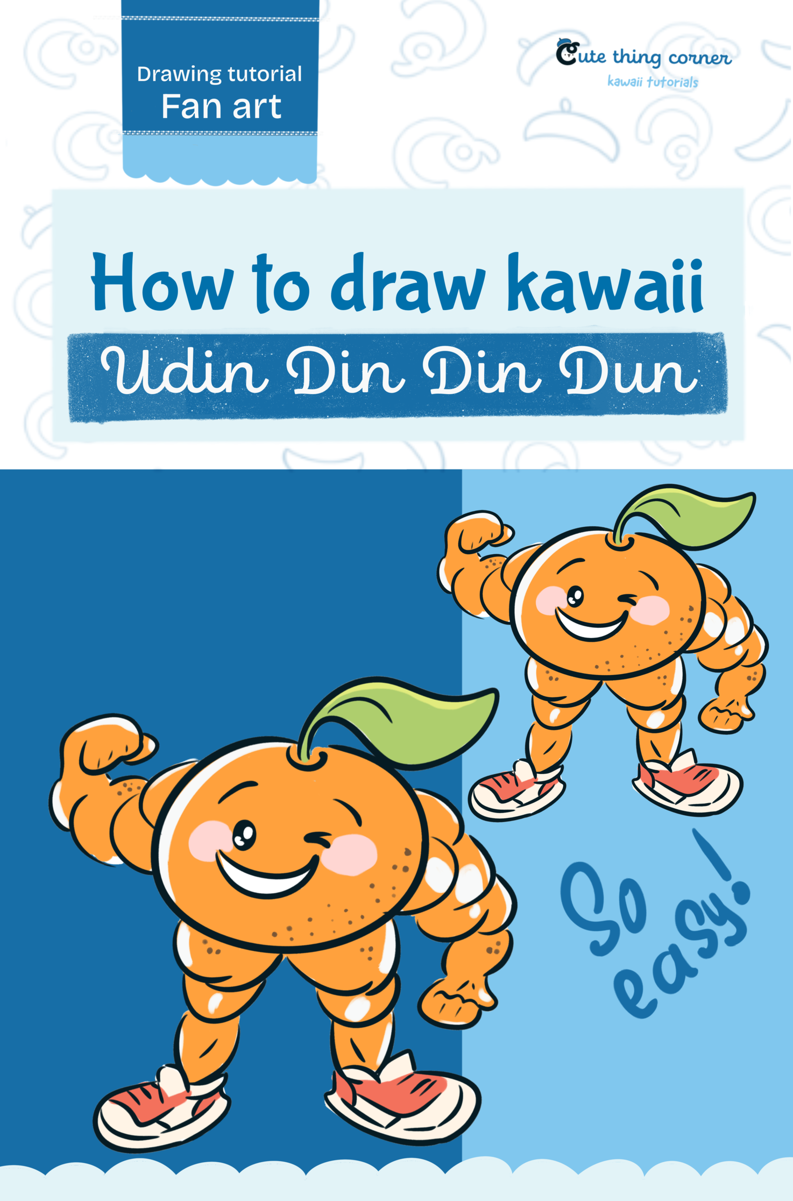 How to Draw Cute Udin Din Din Dun | Easy Step-by-Step Drawing Tutorial