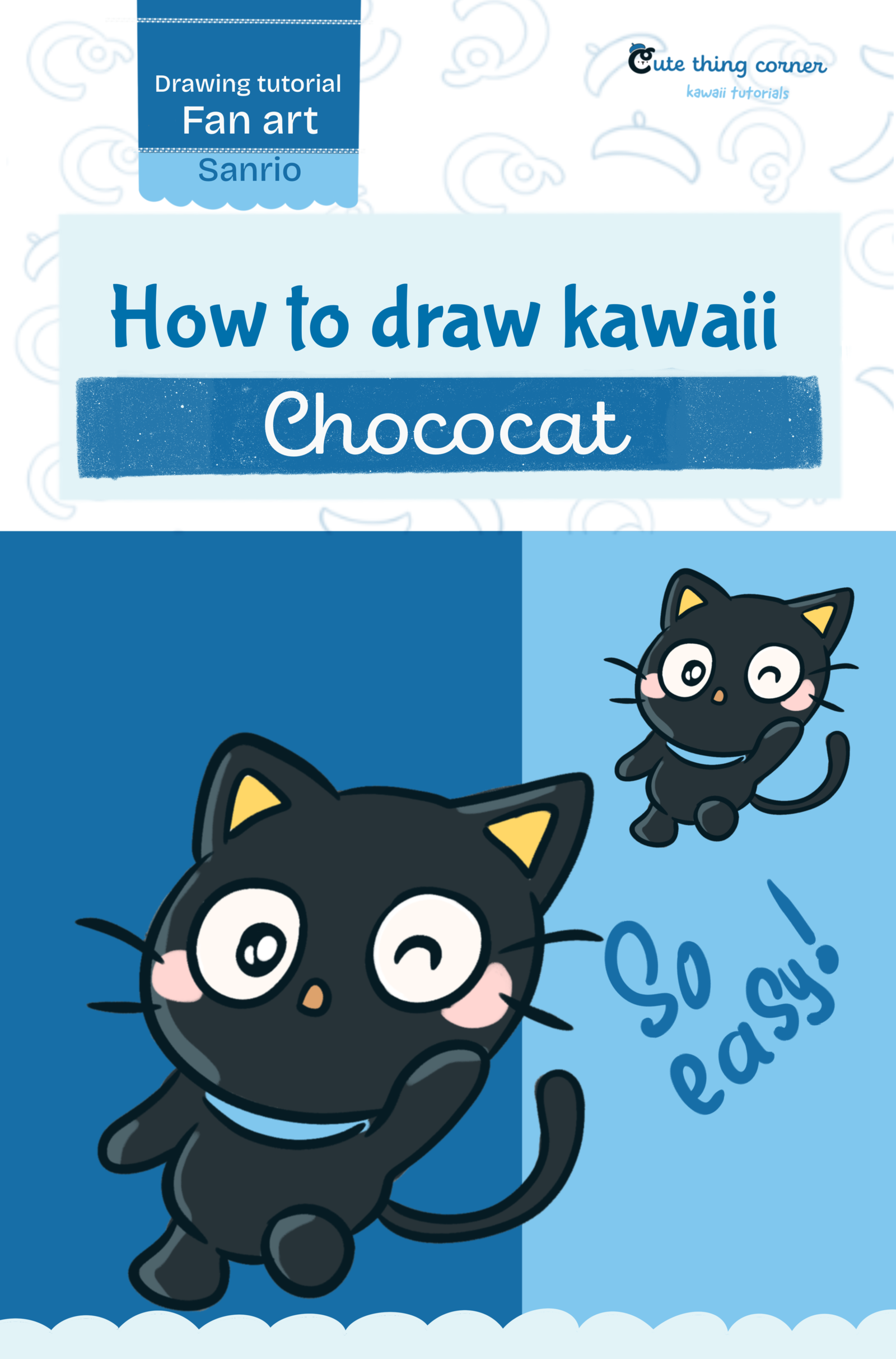 How to Draw Kawaii Chococat Step by Step