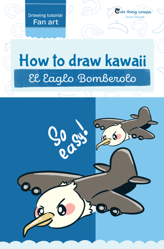 How to Draw Kawaii El Eaglo Bomberolo | Easy Step-by-Step Drawing Tutorial