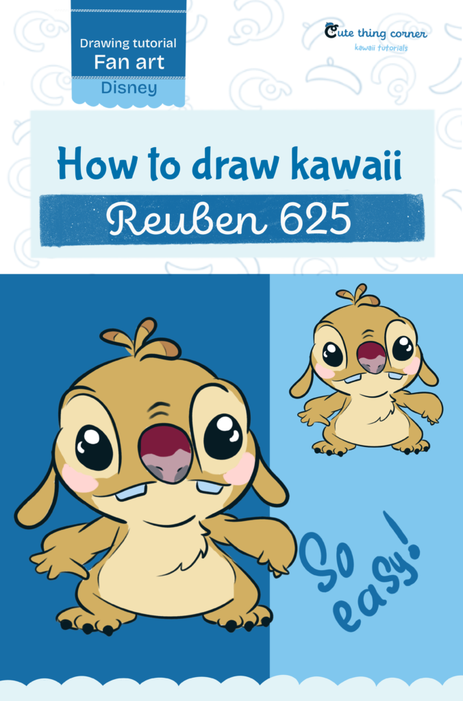 How to Draw Kawaii Reuben 625 – Easy Step-by-Step Tutorial