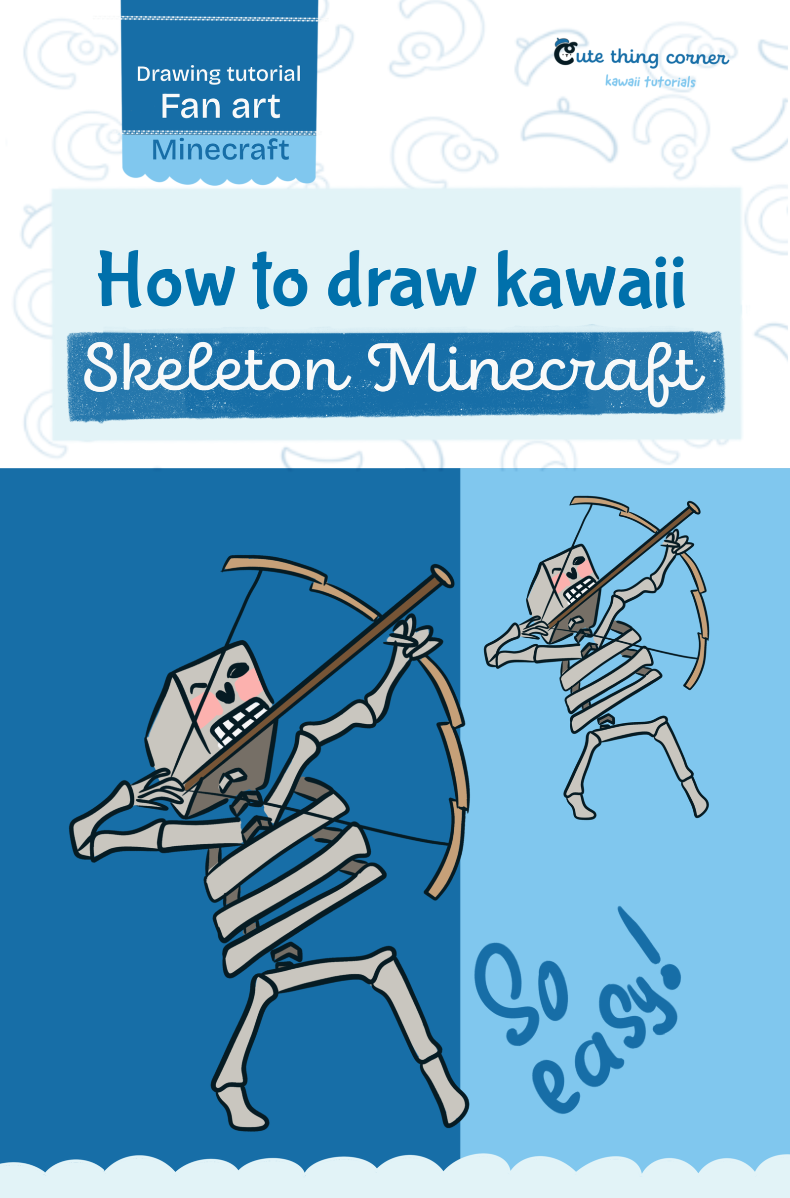 How to Draw a Cute Skeleton Step by Step
